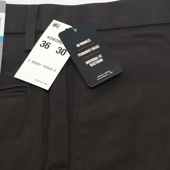 New Men's Casual Dress Dockers Signature Khaki Flat Front Pants 36 x 30 - Picture 3 of 7